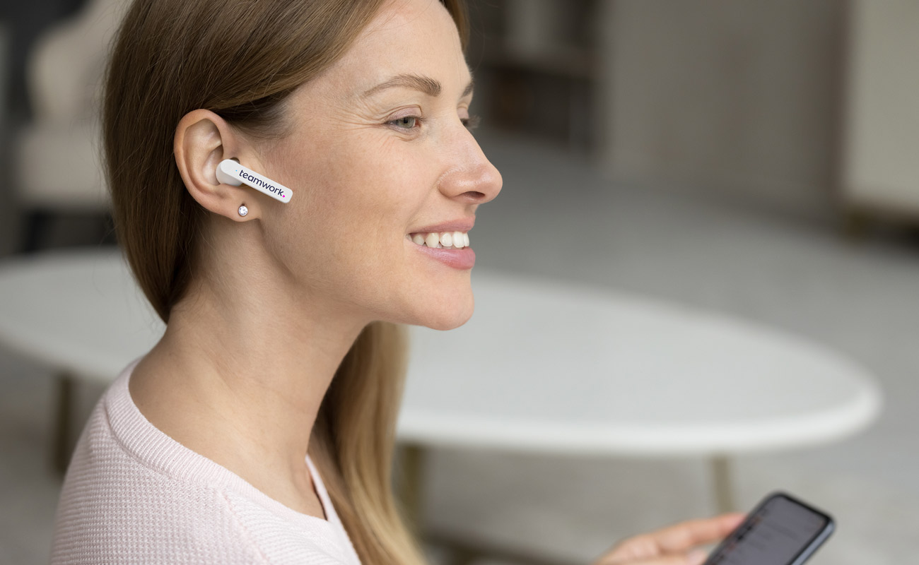 Duet - Márkás Bluetooth® fülhallgató töltőtáskával gallery thumbnail