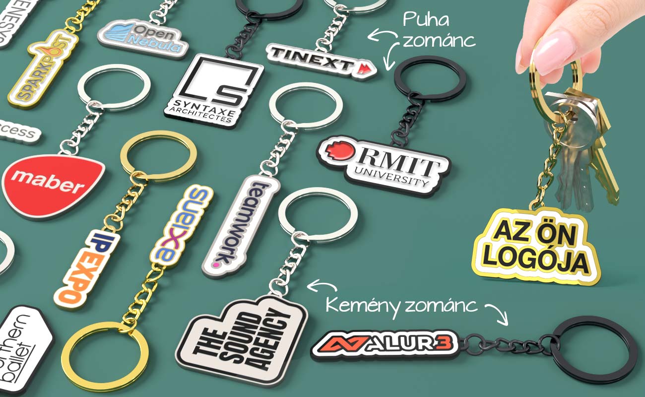 Zománc kulcstartó Egyedi kulcstartó