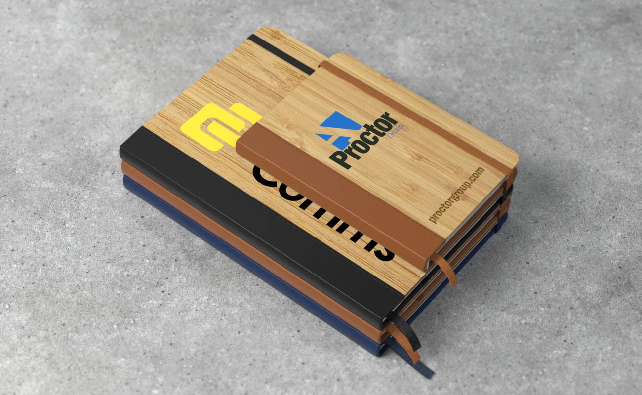 Grove - Személyre szabott promóciós Bambusz jegyzetfüzetek gallery thumbnail