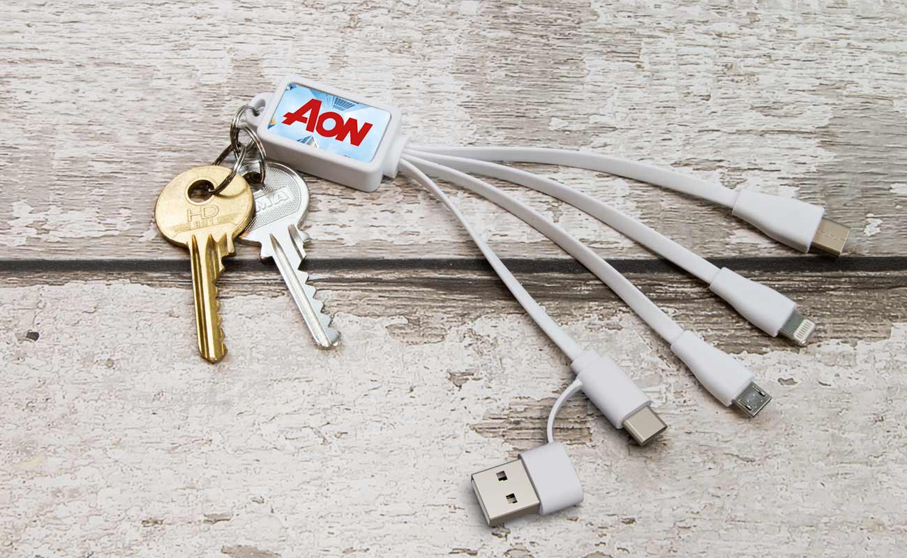 Multi - Octopus töltőkábel készlet USB emblémás gallery thumbnail