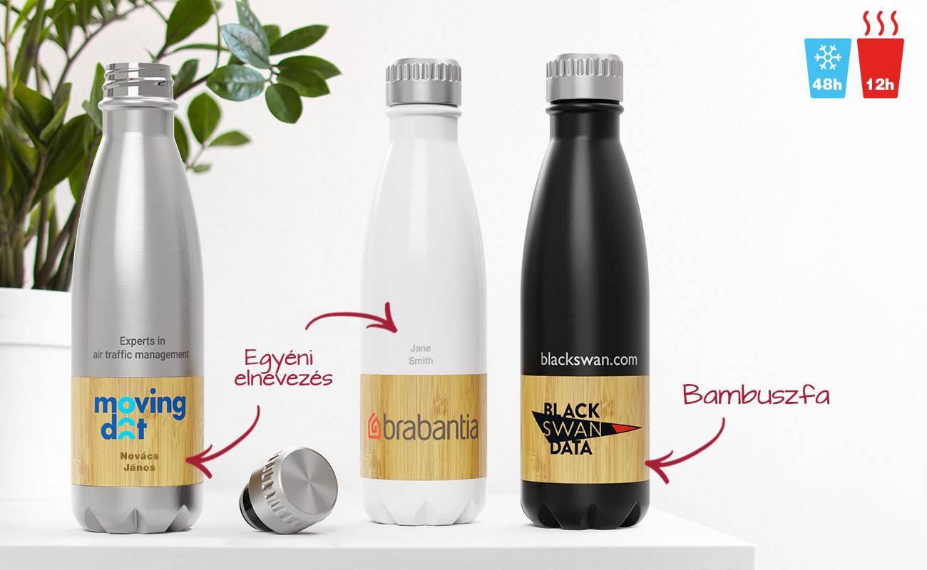 Nova Bamboo - Márkás promóciós Bambusz vizes palackok