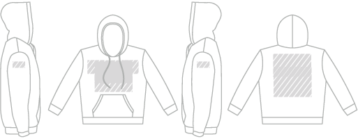 Kapucnis pulóver Fotónyomtatás