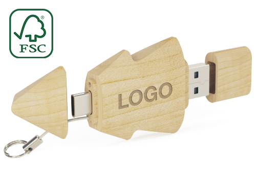 Tree Duo - Egyedi USB Pendrive USB-C Tree Duo - Egyedi USB Pendrive USB-C