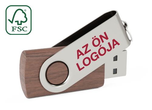 Twister Wood - Pendrive Logozás Twister Wood - Pendrive Logozás